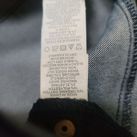 PrAna Medium Blue Wash Denim Blue Skinny Jeans Women's Size 14/35 - Picture 6 of 9